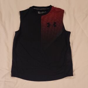 Under Armour Black Sleeveless Tank - Size YSM